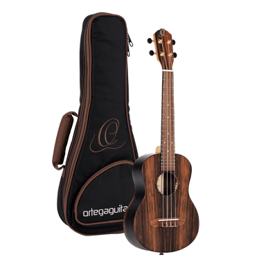 Timber Series Tenor Ukulele - Natural Ebony Acoustic with Gig Bag - Timber Series Ukukele
