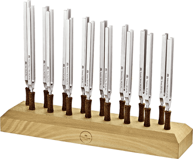 16 Tuning Fork Stand - Handmade Wooden Holder - Tuning Fork Holder