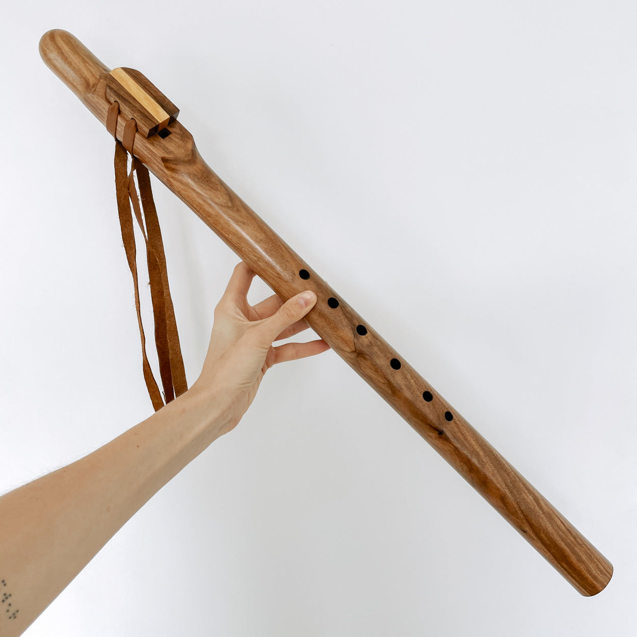 Chakra Healing Flute 432 Hz Walnut Wood