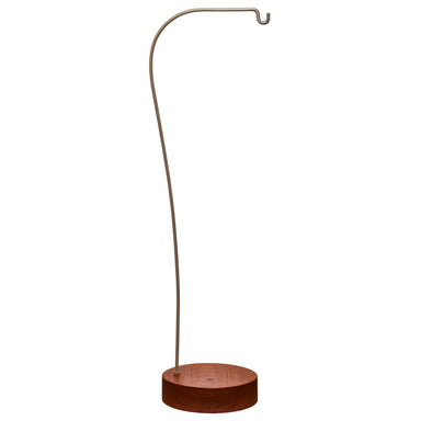 Single Chime Stand for One Chime - Wooden Base & Metal Holder - Cosmic Bamboo Chime Stand