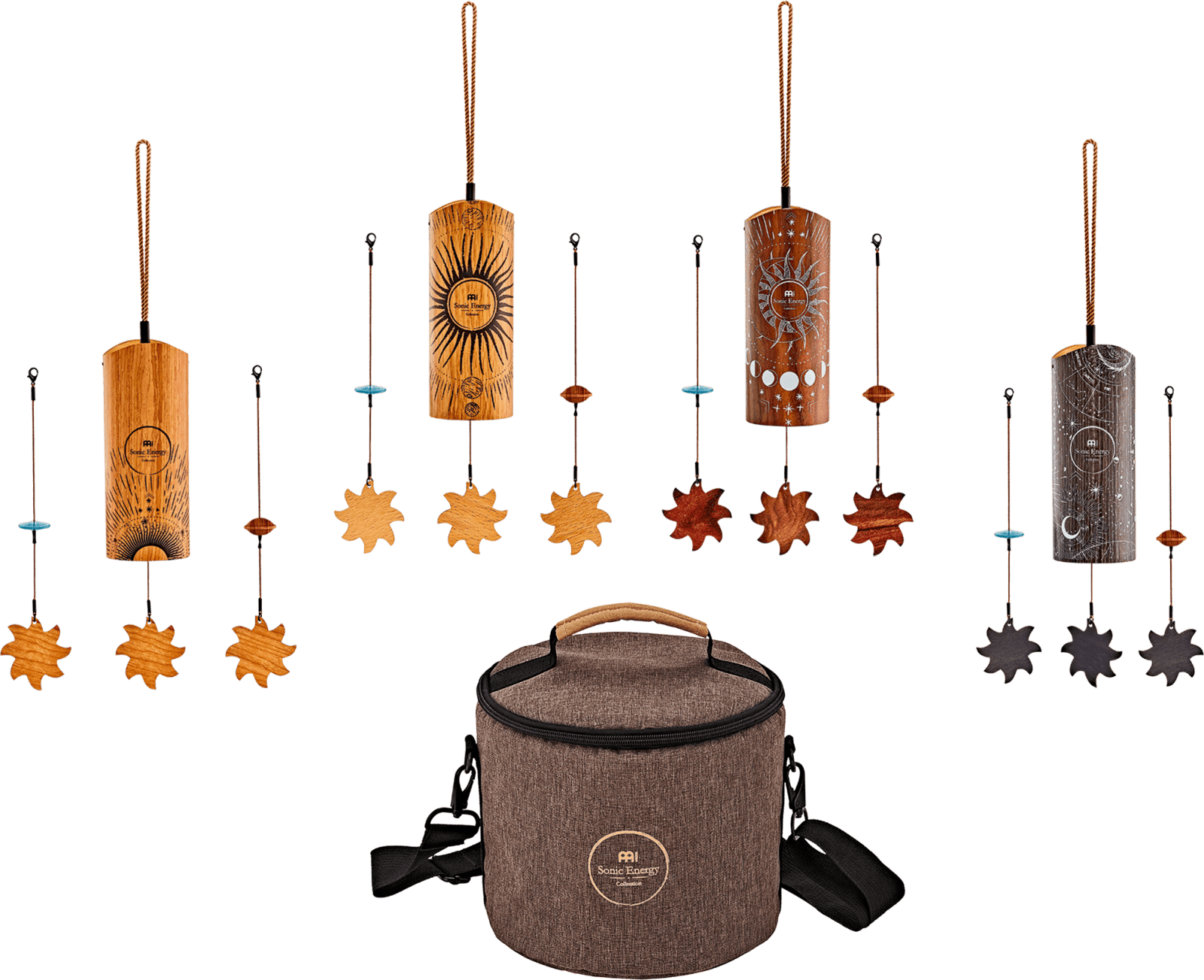 Sonic Energy Cosmic Bamboo Chime Set 4 pcs with Bag - Cosmic Bamboo Chime