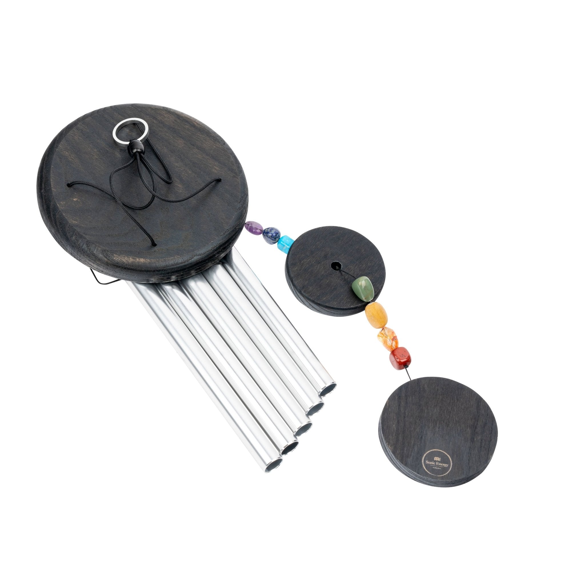 432 Hz Chakra Meditation Chime 25"/64 cm - Silver - Wind Chimes
