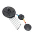 432 Hz Chakra Meditation Chime 25"/64 cm - Silver - Wind Chimes