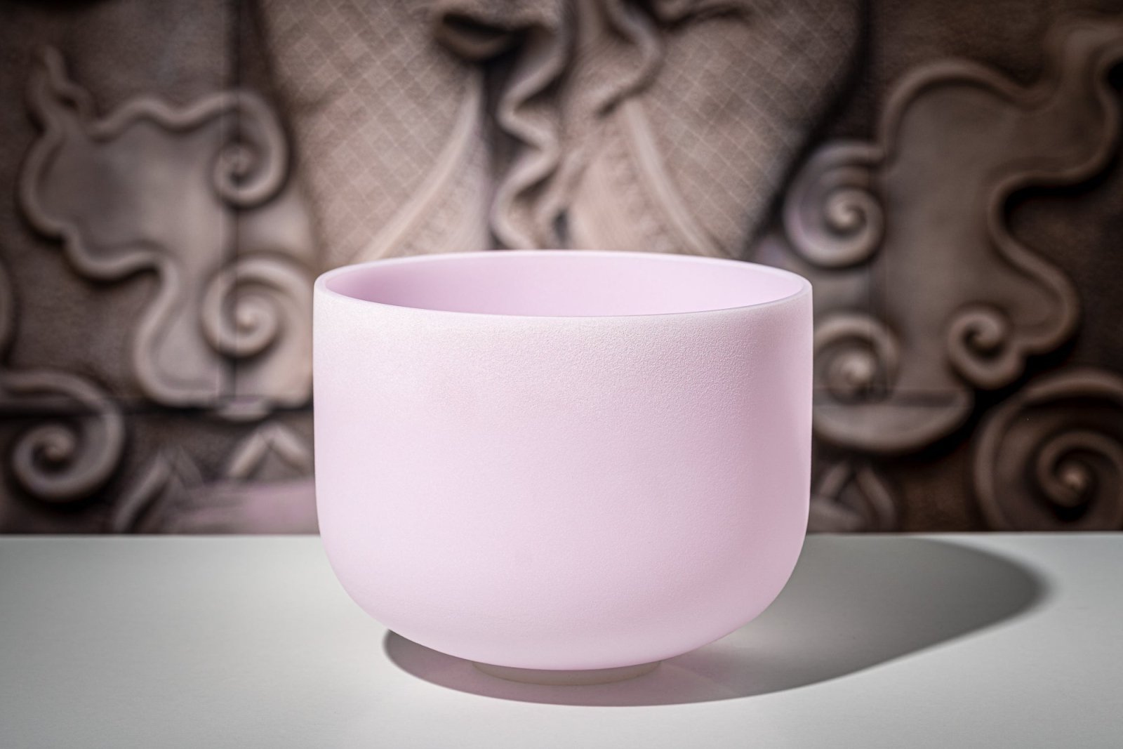 432 Hz Rose Quartz 10" Crystal Singing Bowl Note F4 - Heart Chakra - Rose Quartz Crystal Singing Bowls