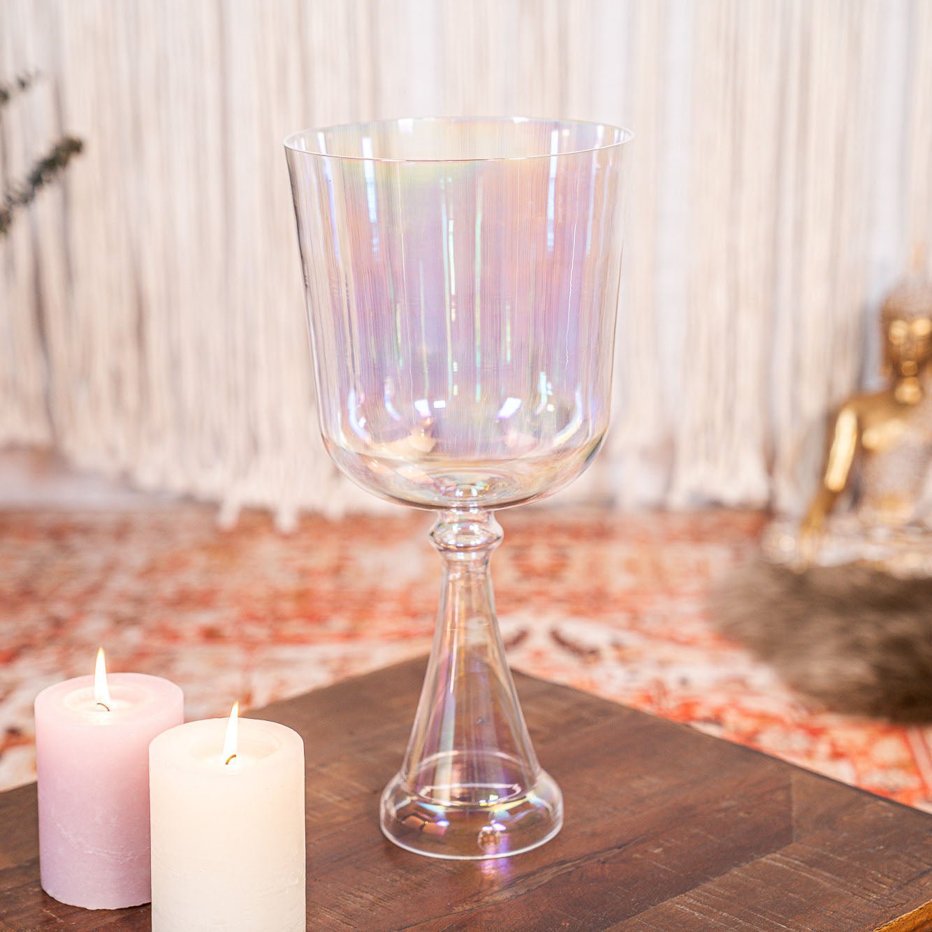 246.94 Hz Crystal Singing Chalice 7" Note B3 - Crown Chakra - Crystal Singing Chalices