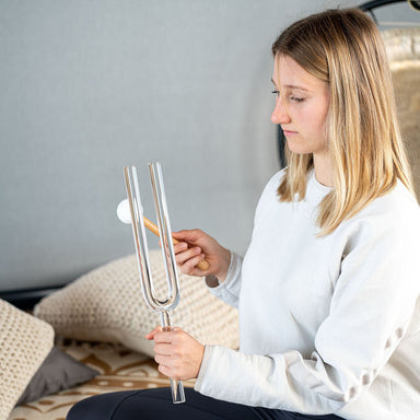 15” Quartz Crystal Tuning Fork Deep Note C4 / 261.63 Hz - Crystal Tuning Forks