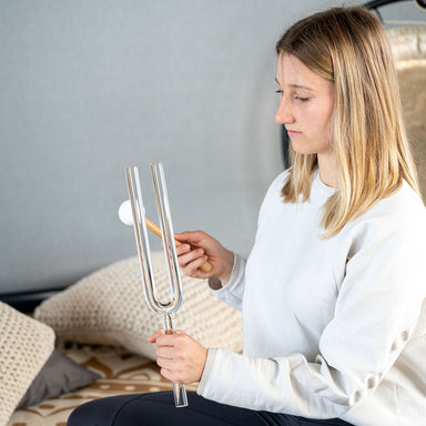 15” Quartz Crystal Tuning Fork Deep Note F4 / 349.23 Hz - Crystal Tuning Forks