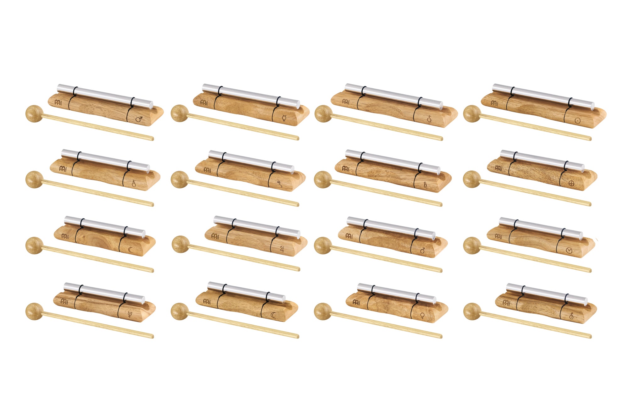 16 Energy Chimes Complete Planetary Set - Planetary Tuned Energy Chime Set