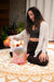 128 Hz Essence Crystal Singing Bowl / C3 - Light Rose Gold, Flower of Life - Essence Crystal Singing Bowl