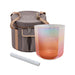 128 Hz Essence Crystal Singing Bowl / C3 - Light Rose Gold, Flower of Life - Essence Crystal Singing Bowl