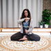 432 Hz Essence Crystal Singing Bowl / A4 - Slate Blue, Lotus Flower - Essence Crystal Singing Bowl
