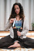 432 Hz Essence Crystal Singing Bowl / A4 - Slate Blue, Lotus Flower - Essence Crystal Singing Bowl