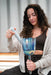 432 Hz Essence Crystal Singing Bowl / A4 - Slate Blue, Lotus Flower - Essence Crystal Singing Bowl