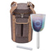 432 Hz Essence Crystal Singing Bowl / A4 - Slate Blue, Lotus Flower - Essence Crystal Singing Bowl