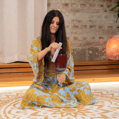 417 Hz Essence Solfeggio 5.75" Crystal Singing Bowl, G4(Re) - Copper Brown - Essence Solfeggio Crystal Singing Bowl