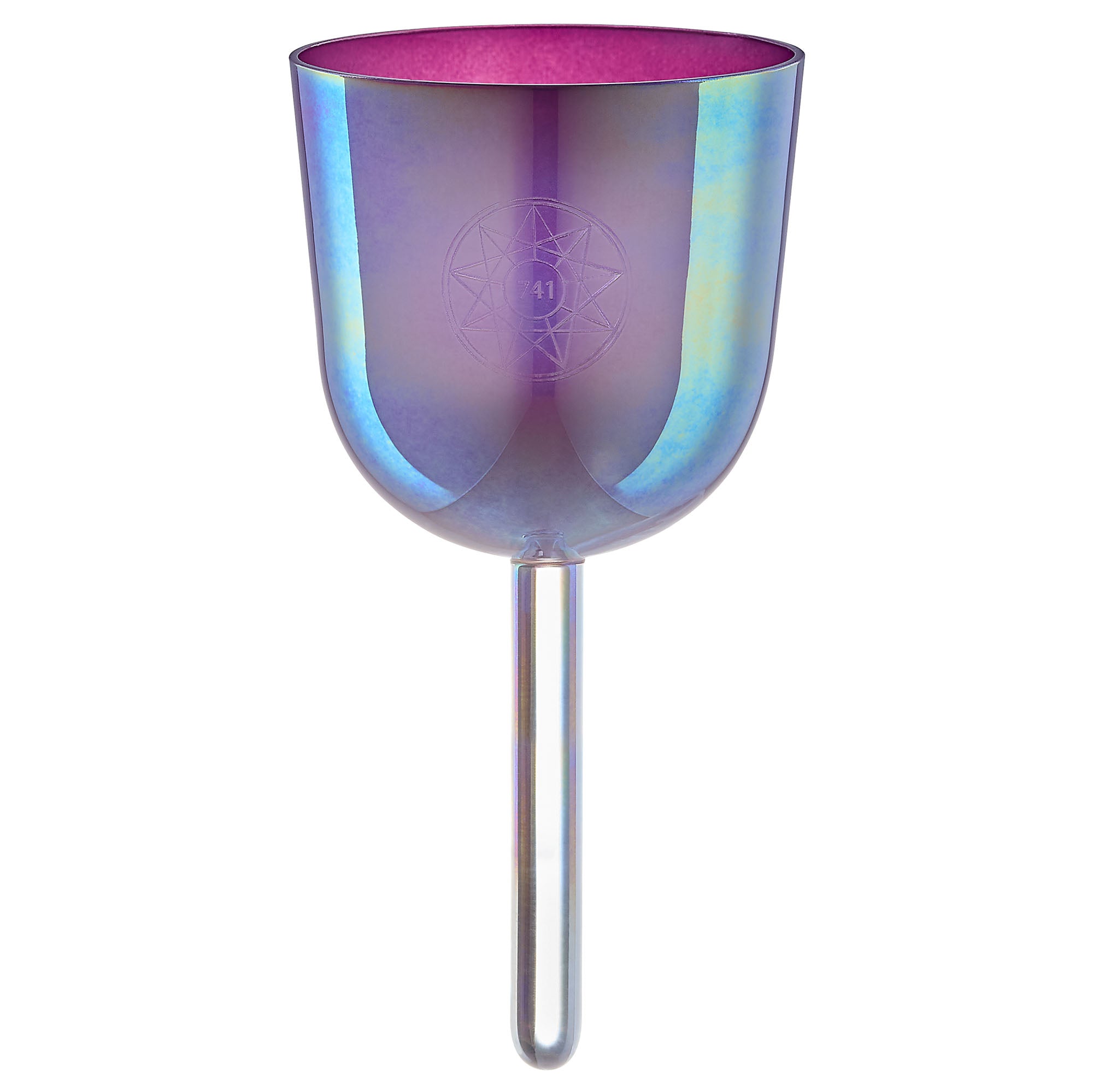 741 Hz Essence Solfeggio Crystal Singing Bowl, F5 (Sol) - Lavender Purple - Essence Solfeggio Crystal Singing Bowl