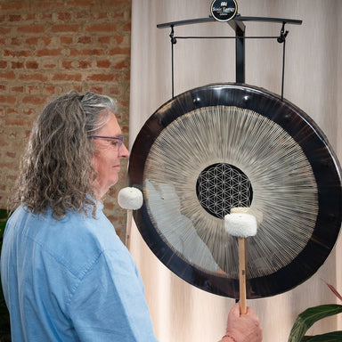 24" Soundscape Gong, Flower of Life - 64 Hz - Soundscape Gong