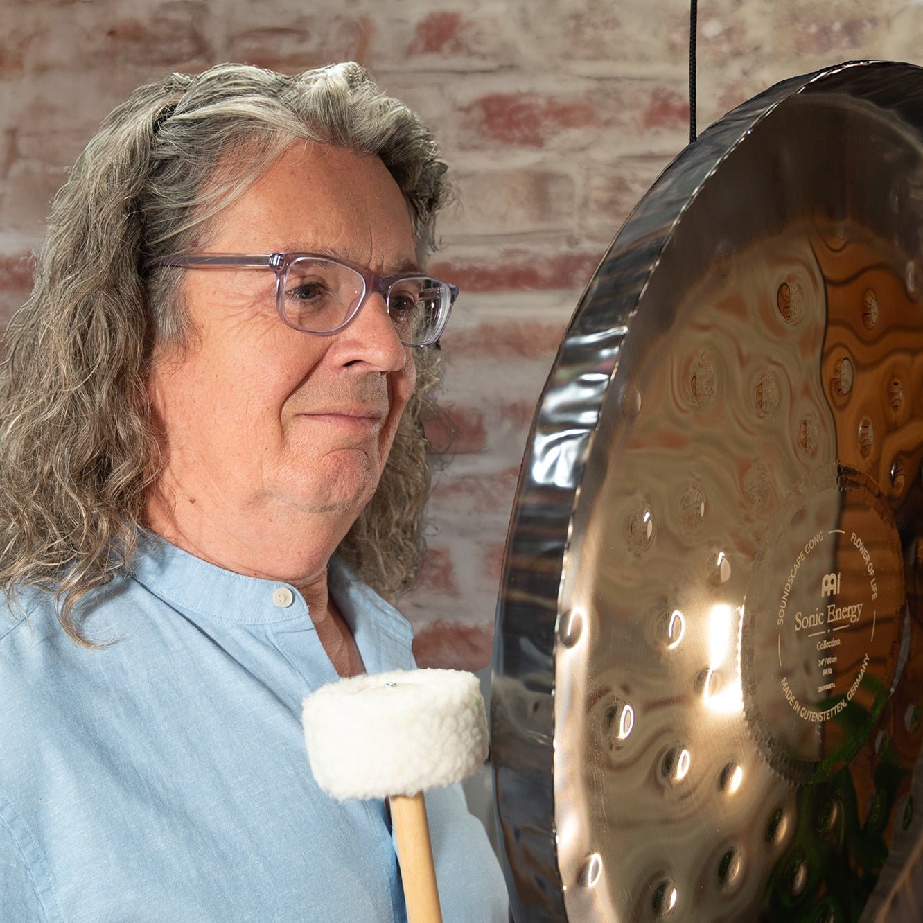 24" Soundscape Gong, Flower of Life - 64 Hz - Soundscape Gong