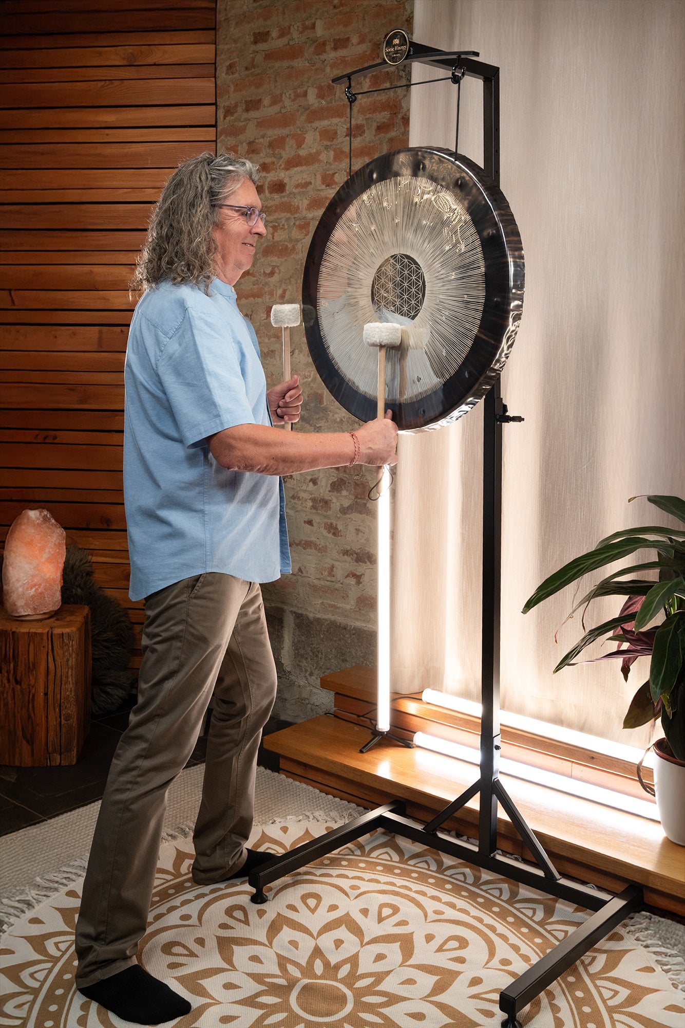 24" Soundscape Gong, Flower of Life - 64 Hz - Soundscape Gong