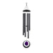 432 Hz Purple Agate Meditation Chime 50"/128 cm, A Major - Black - Wind Chimes