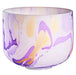 432 Hz 10" Purple Marble Crystal Singing Bowl, Note B4 Crown Chakra - 432 Hz Marble Crystal Singing Bowl