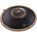 Large Octave Steel Tongue Drum, D Kurd, 9 Notes, Engraved Black, 16" - Percussion