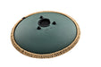 Large Octave Steel Tongue Drum, F Major, 9 Notes, Engraved Dark Green, 16" - Octave Steel Tongue Drum