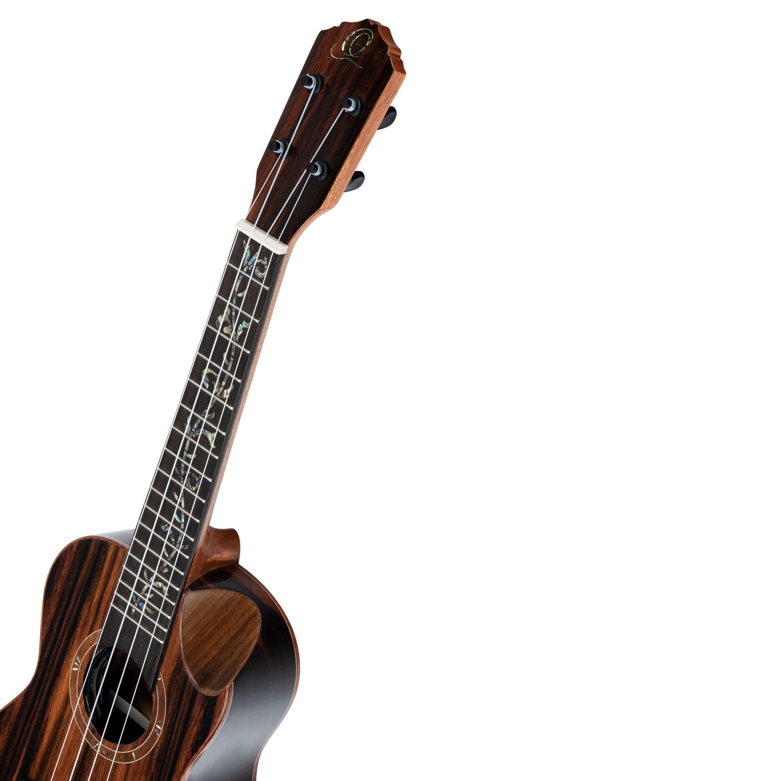 Elite Series Concert Ukulele - Solid Natural Ebony Acoustic with Gig Bag - Elite Series Ukulele