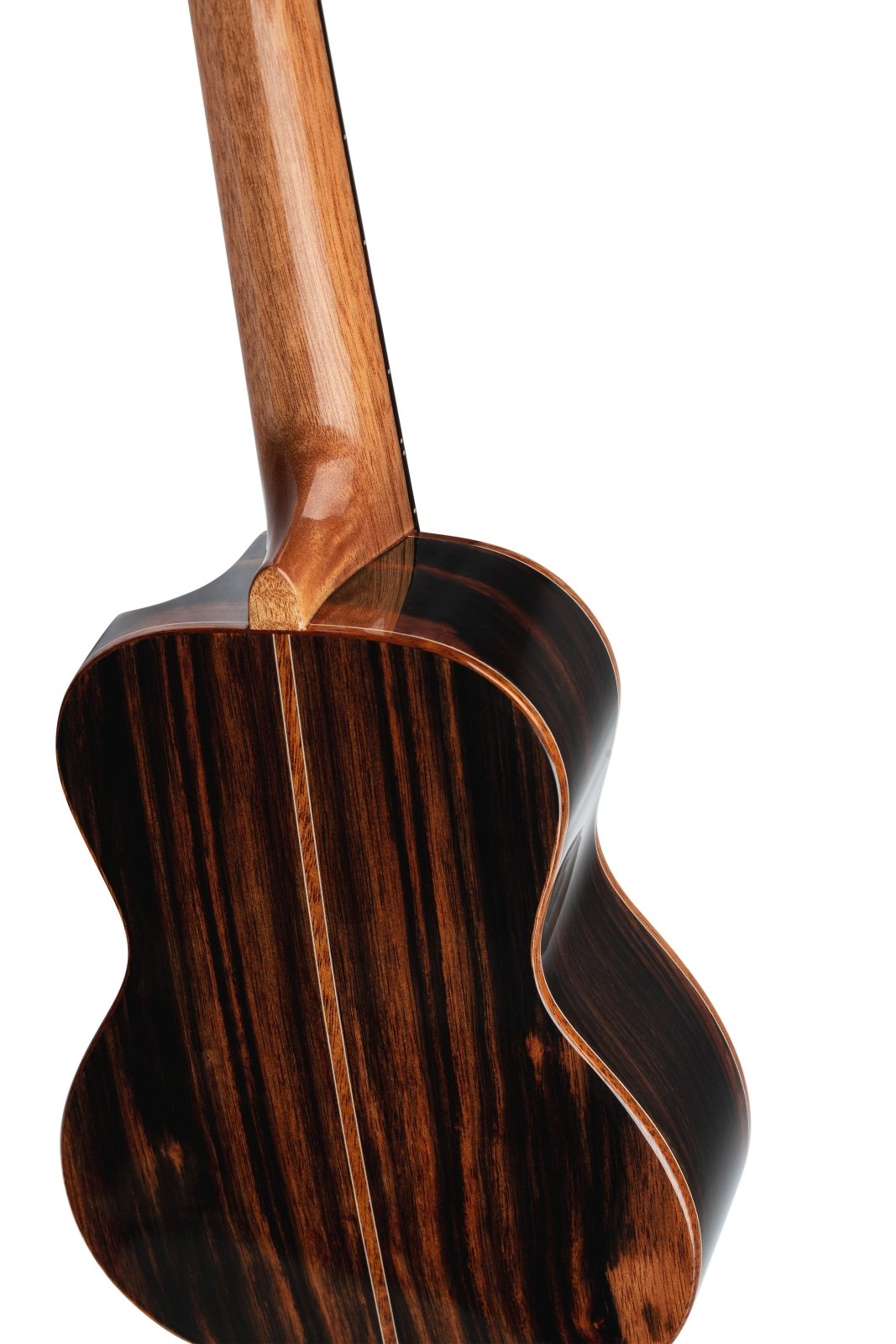 Elite Series Concert Ukulele - Solid Natural Ebony Acoustic with Gig Bag - Elite Series Ukulele