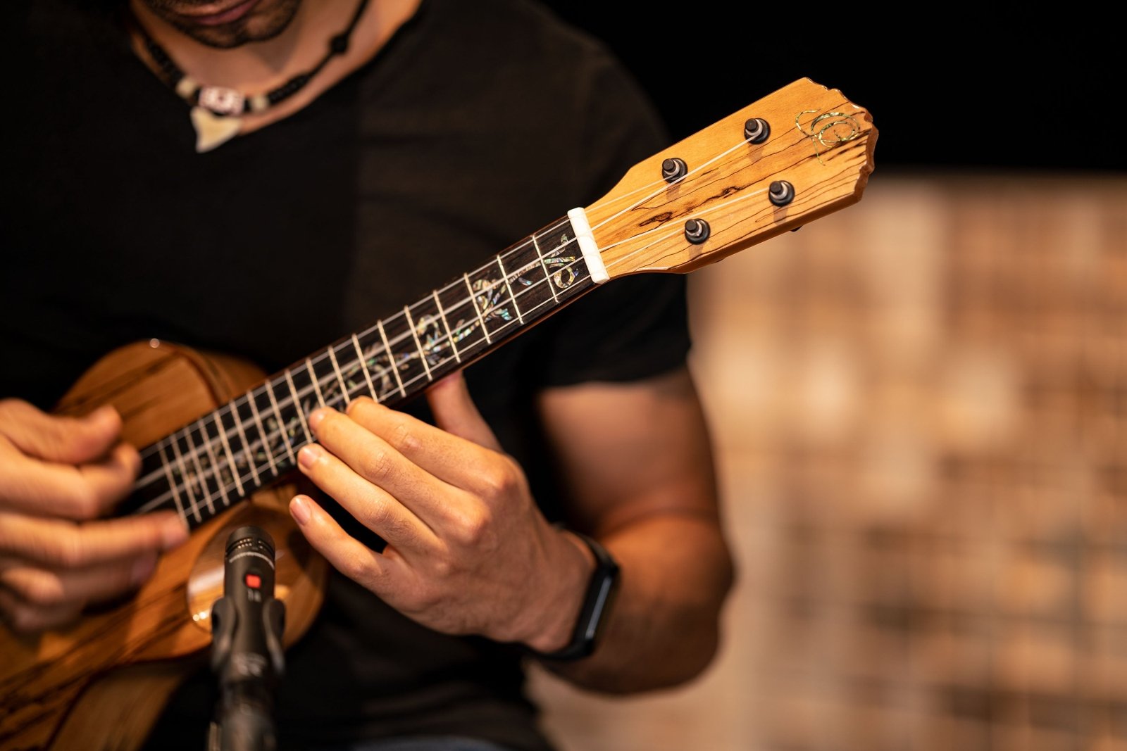 Elite Series Concert Ukulele - Natural Spalted Maple with Gig Bag - Elite Series Ukulele