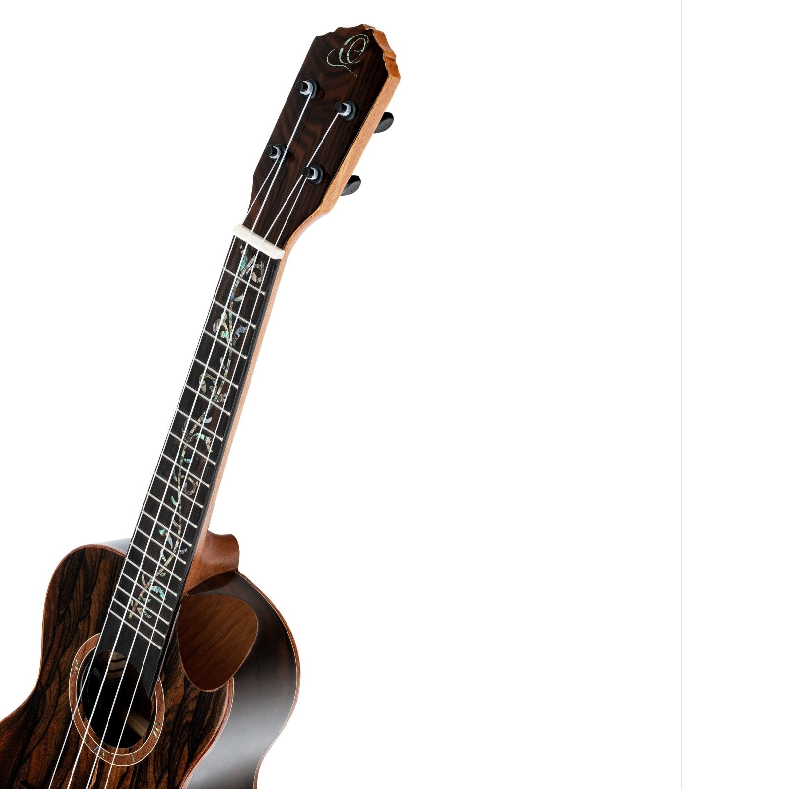 Elite Series Concert Ukulele - Solid Natural Ziricote Acoustic with Gig Bag - Elite Series Ukulele