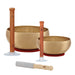 Cosmos Therapy Metal Singing Bowl Set, incl. Suction Holders and Resonant Mallet - Cosmos Therapy Series Singing Bowl Set
