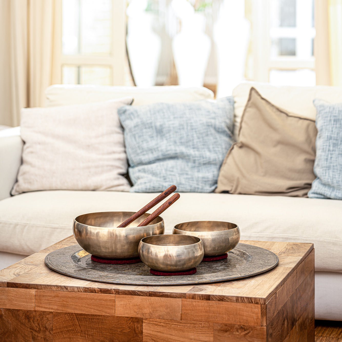 Cosmos Therapy Metal Singing Bowl Set of 3 / 3800g - Cosmos Therapy Series Singing Bowl Set