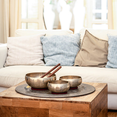 Cosmos Therapy Metal Singing Bowl Set of 3 / 3800g - Cosmos Therapy Series Singing Bowl Set