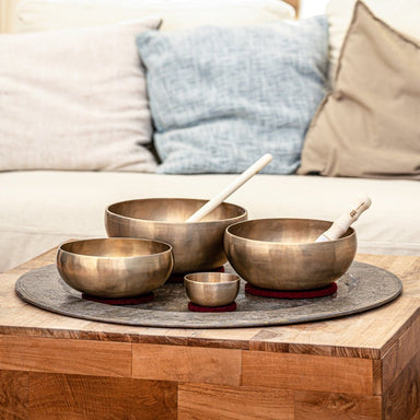 Cosmos Therapy Metal Singing Bowls Large Set of 4 / 4750g - Cosmos Therapy Series Singing Bowl Set