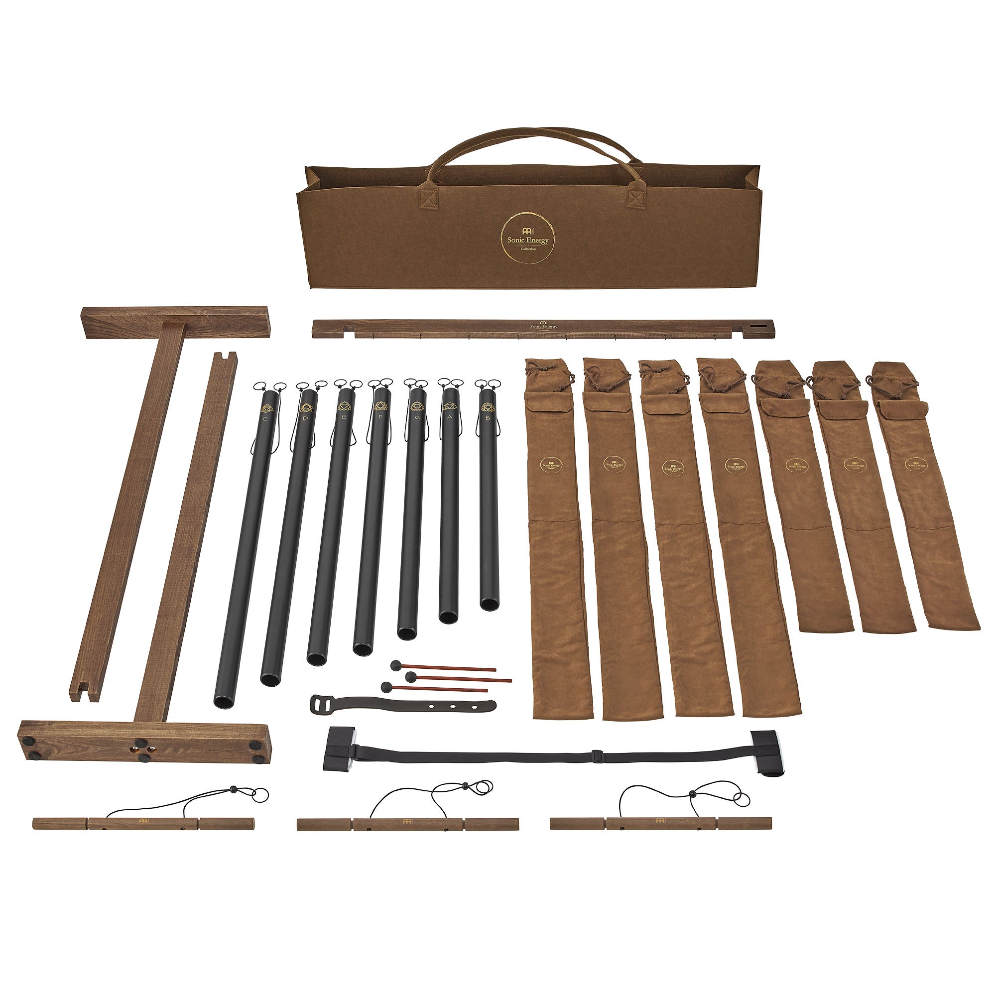 432 Hz 7 - piece Sound Bath Tube Chime Chakra Set - Sound Bath Tube Chime Set