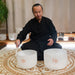 2-piece TCM Crystal Singing Bowl Yin & Yang Set - TCM Crystal Singing Bowl Set