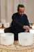2-piece TCM Crystal Singing Bowl Yin & Yang Set - TCM Crystal Singing Bowl Set