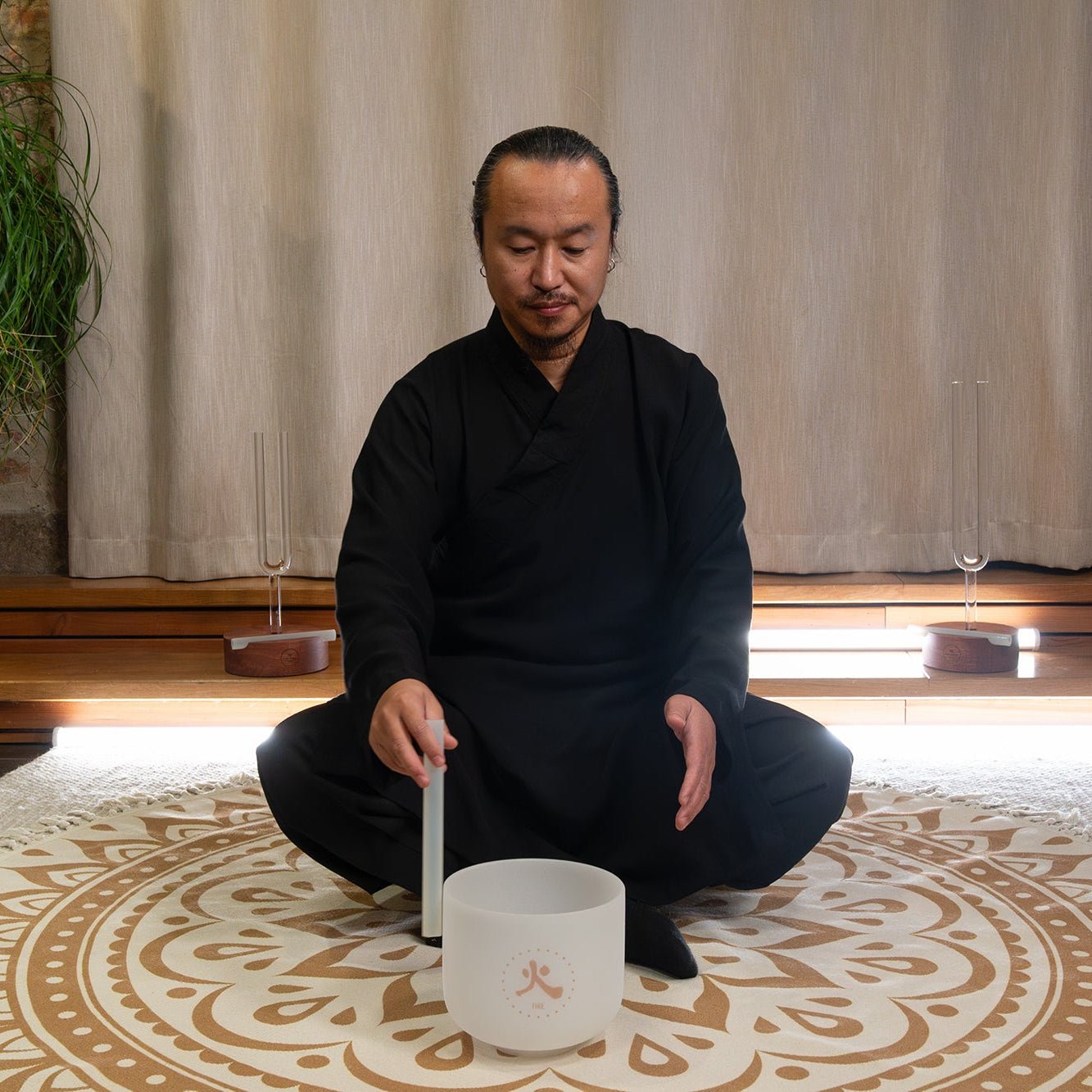 8" TCM Crystal Singing Bowl Fire - 384 Hz / G4 - TCM Crystal Singing Bowl