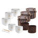 5-piece TCM Crystal Singing Bowl Elements Set - TCM Crystal Singing Bowl Set