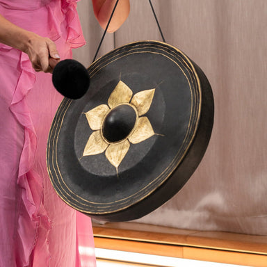 18" Thai Buddhist Gong - Hand - Hammered Bronze - Thai Gong