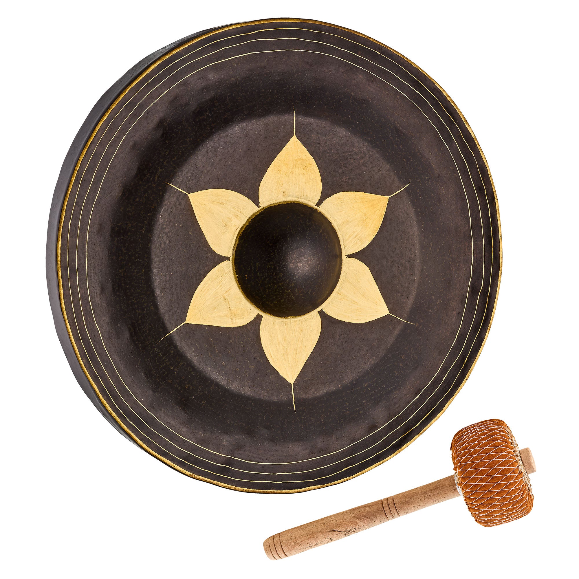 20" Thai Buddhist Gong - Hand - Hammered Bronze - Thai Gong