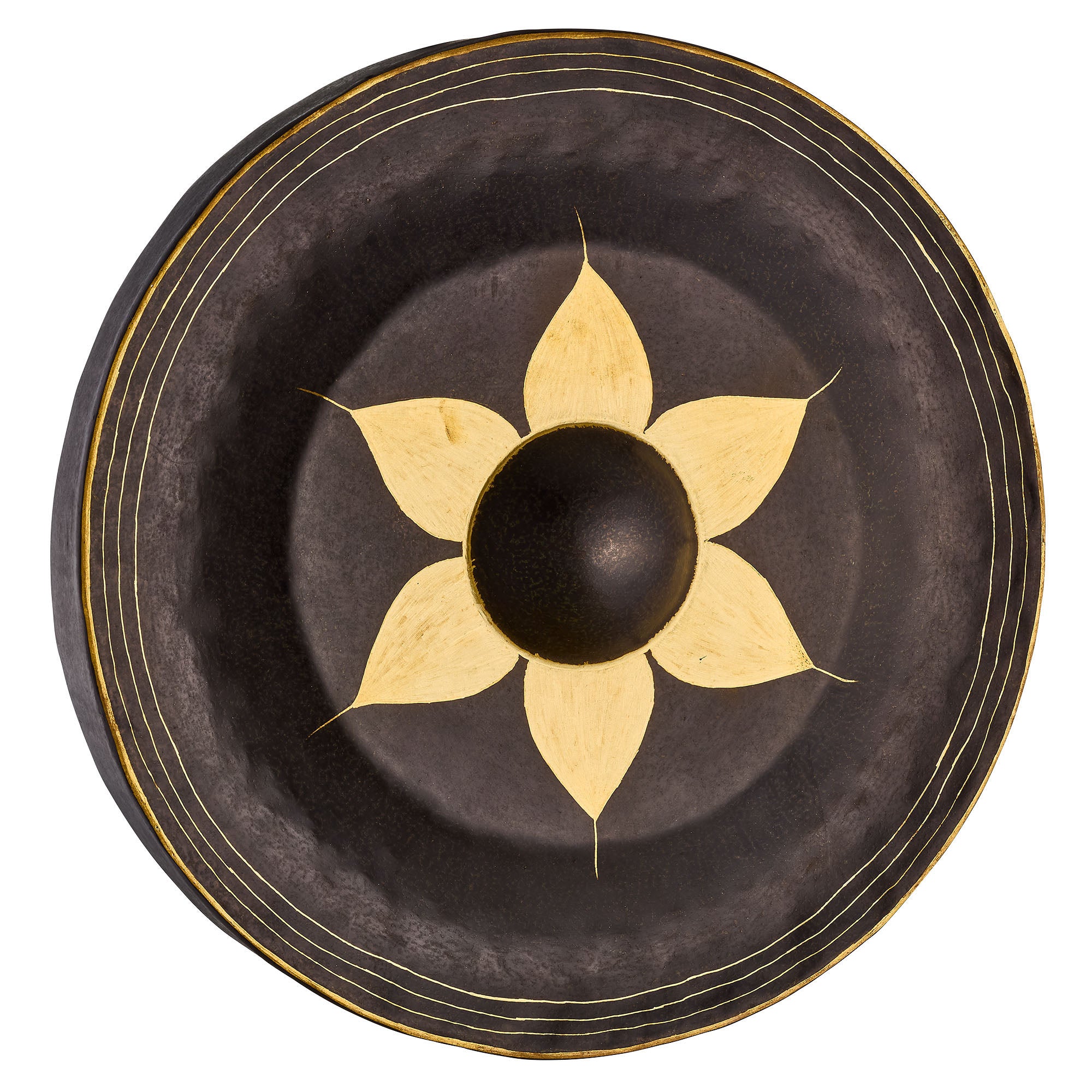 22" Thai Buddhist Gong - Hand - Hammered Bronze - Thai Gong