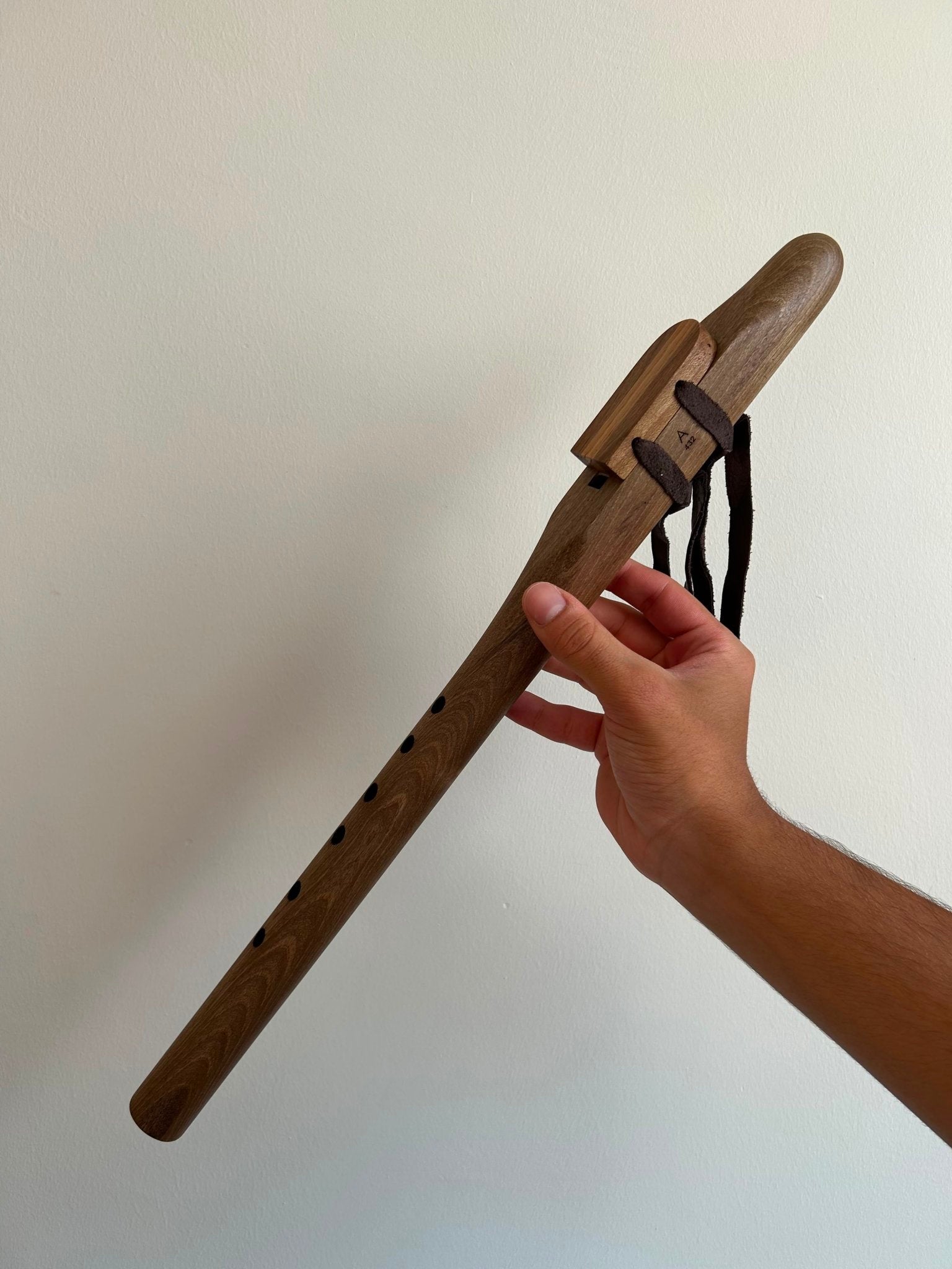 432 Hz Walnut Flute A - Third Eye Chakra - Native American-Style Flute