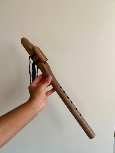 432 Hz Walnut Flute A - Third Eye Chakra - Native American-Style Flute