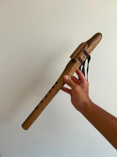 432 Hz Walnut Flute B - Crown Chakra - Native American-Style Flute