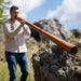 Dual Didgeridoo Natural D - Sacral Chakra - Sliced Pro Didgeridoo
