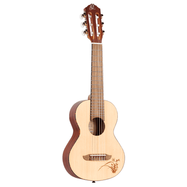Bonfire Series Mini-Travel Guitar - Spruce / Sapele Natural Acoustic - Mini-Travel Guitar