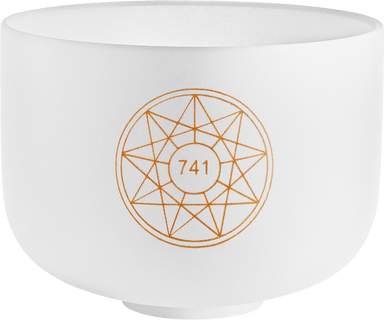 741 Hz Solfeggio 10" Crystal Singing Bowl (Sol) - Intuition & Self-Expression - Solfeggio Crystal Singing Bowls