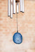 432 Hz Blue Agate Meditation Chime 29" / 73 cm, Silver - Chime